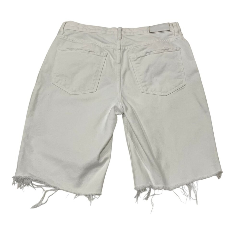 Rails Atwater Slouchy Straight Denim Short, White, 27 View 3